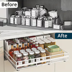 Plovera No Drill Pull Out Spice Rack