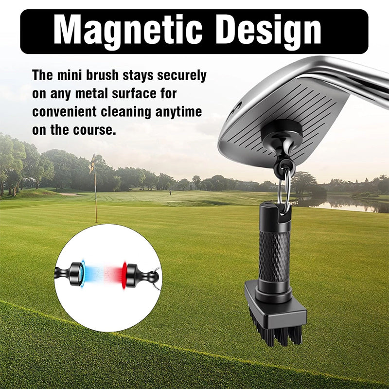 Plovera Magnetic Golf Brush with Groove Cleaner