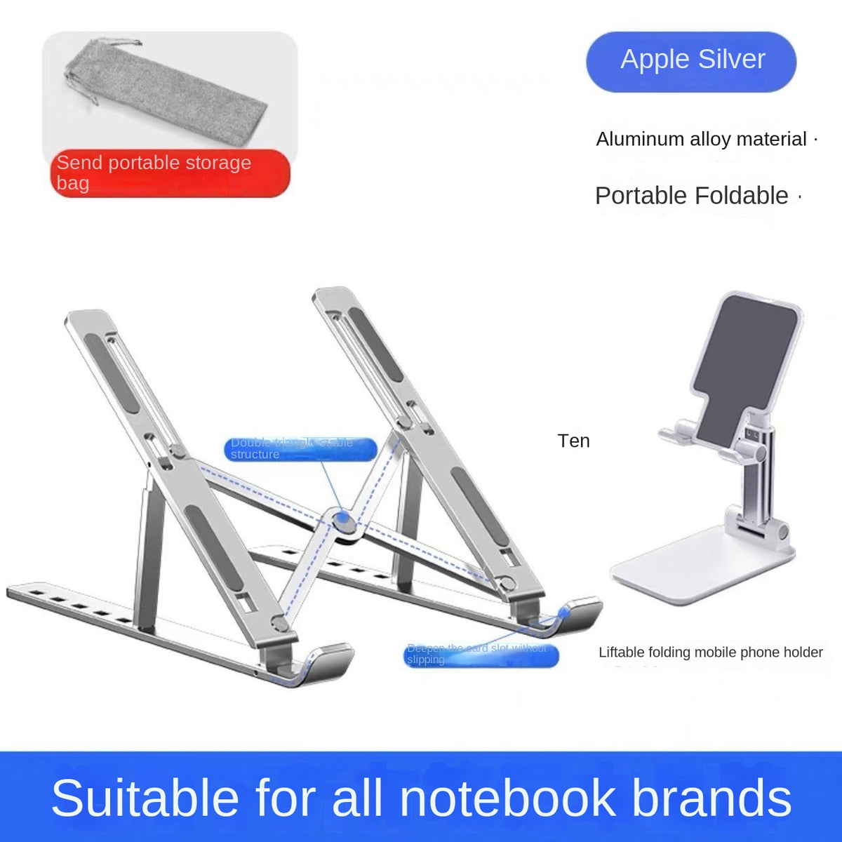 Plovera Foldable Aluminum Laptop Stand