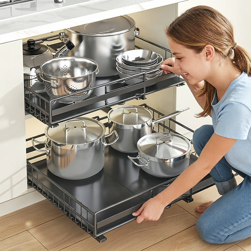 Plovera No Drill Pull Out Spice Rack