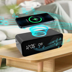 Plovera Wireless Charging Bluetooth Clock Speaker