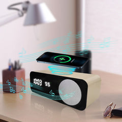 Plovera Wireless Charging Bluetooth Clock Speaker