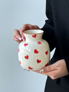 Plovera Hand-Painted Ceramic Vase