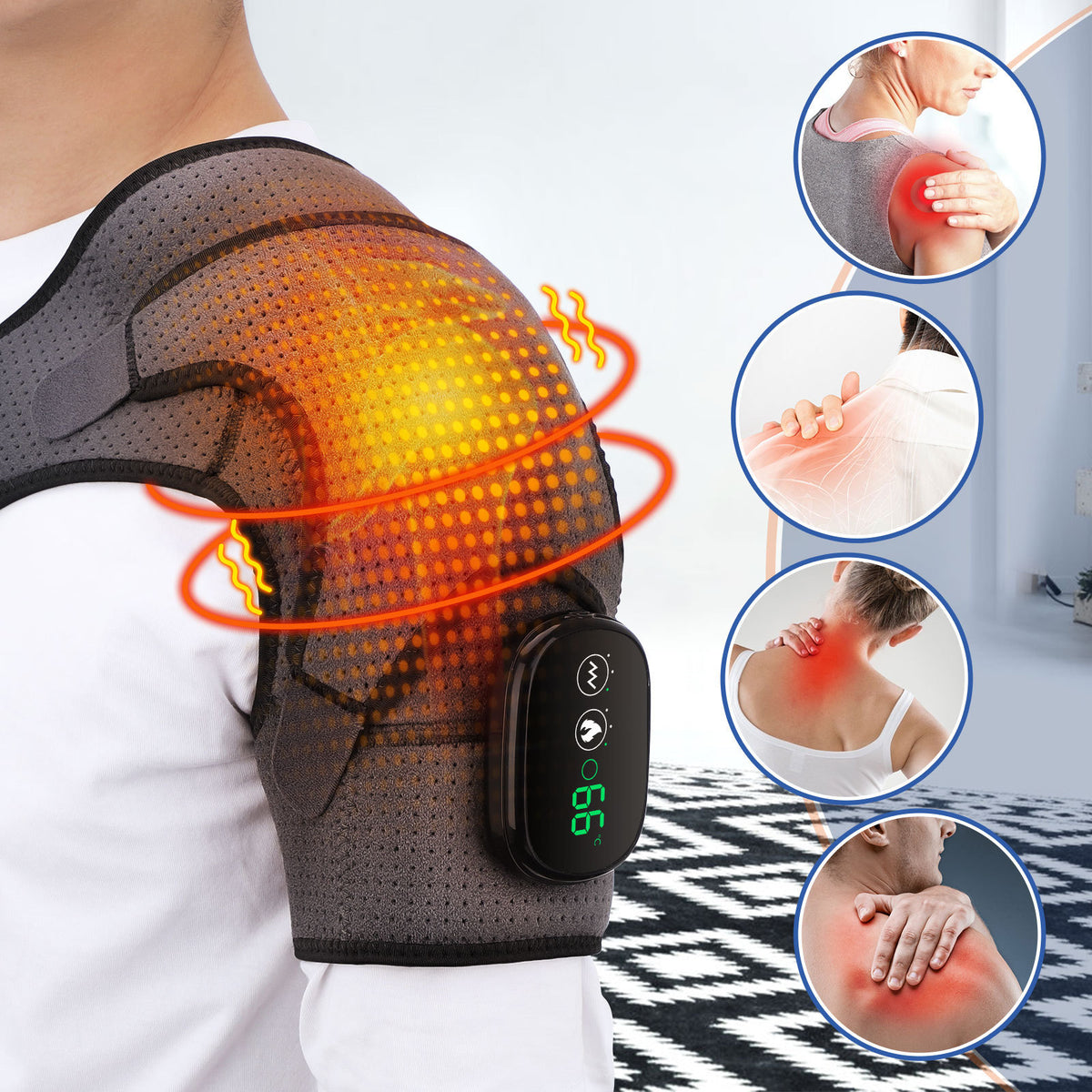 Plovera Rechargeable Heated Shoulder Massager