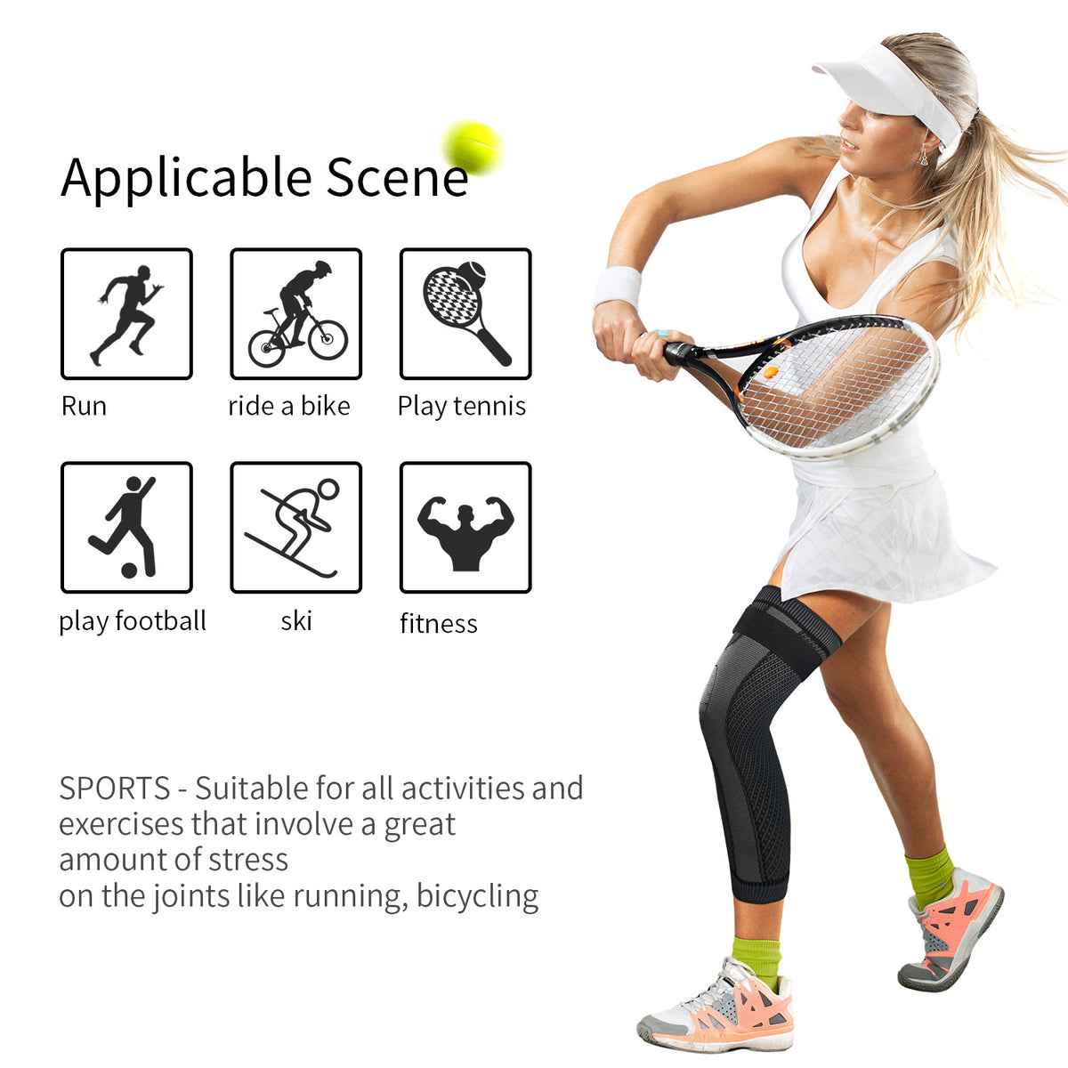 Plovera Knitted Compression Knee Protector