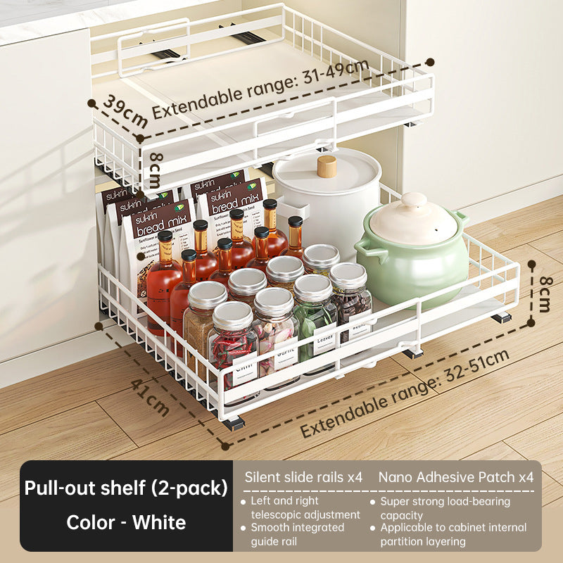 Plovera No Drill Pull Out Spice Rack
