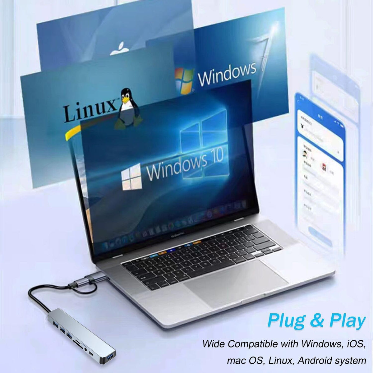 Plovera USB 3.0 Multi-Port Docking Station