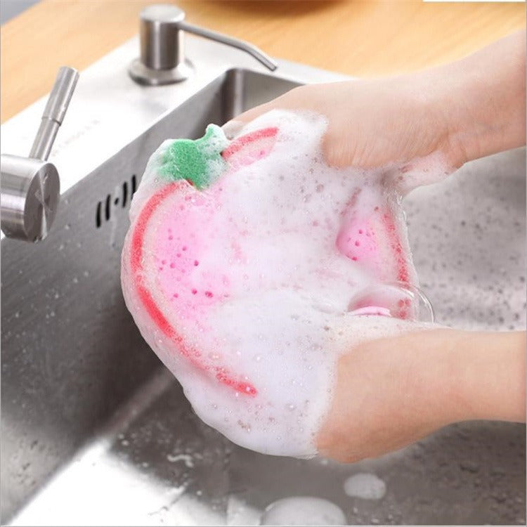 Plovera Thickened Fruit Kitchen Cleaning Sponge