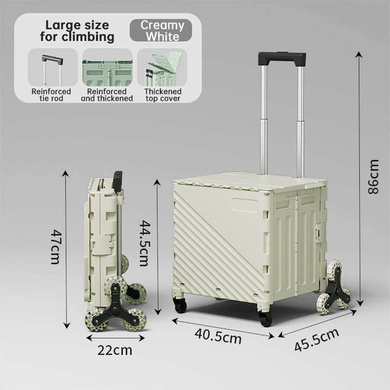Plovera Folding Utility Cart with Lid