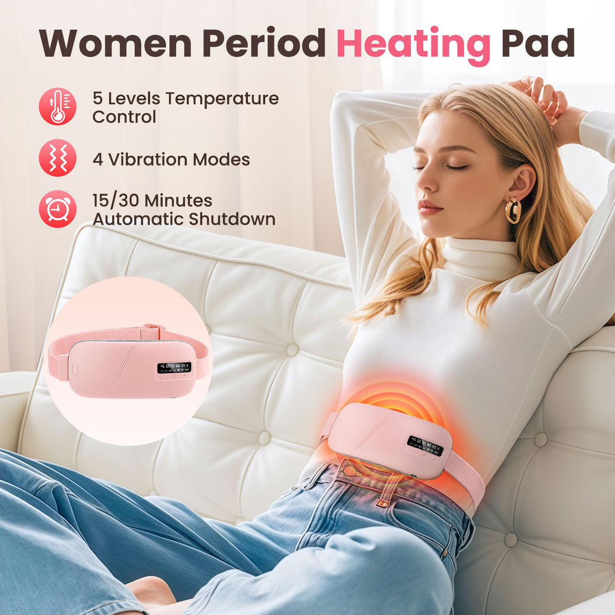 Plovera Menstrual Heating & Vibration Pad