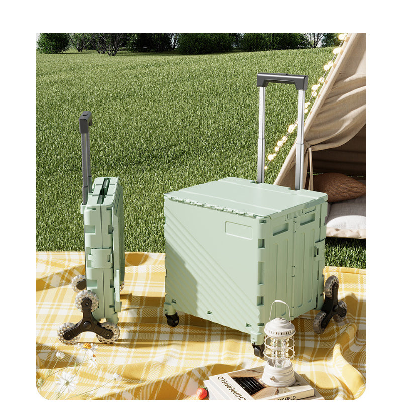 Plovera Folding Utility Cart with Lid