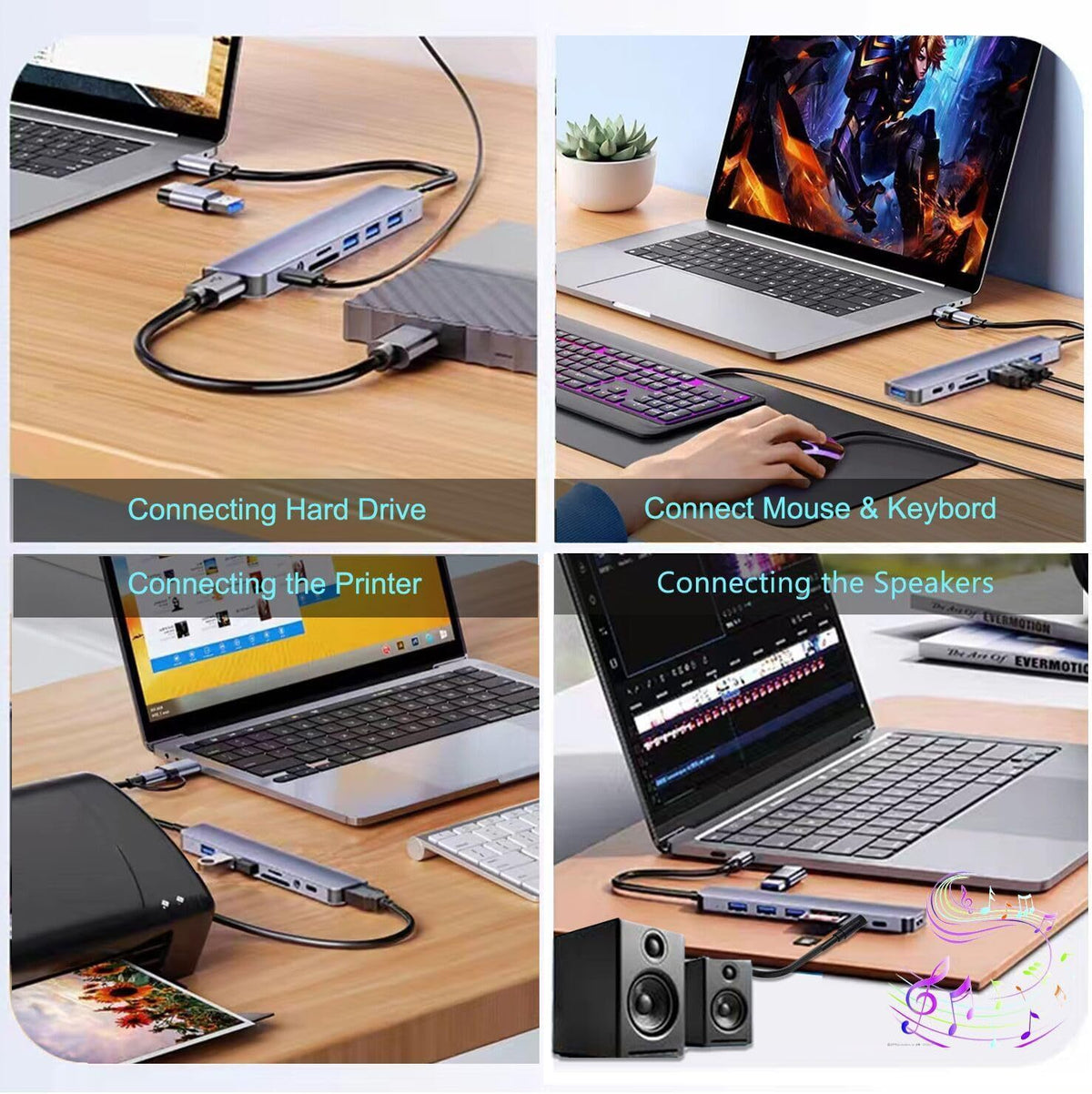 Plovera USB 3.0 Multi-Port Docking Station