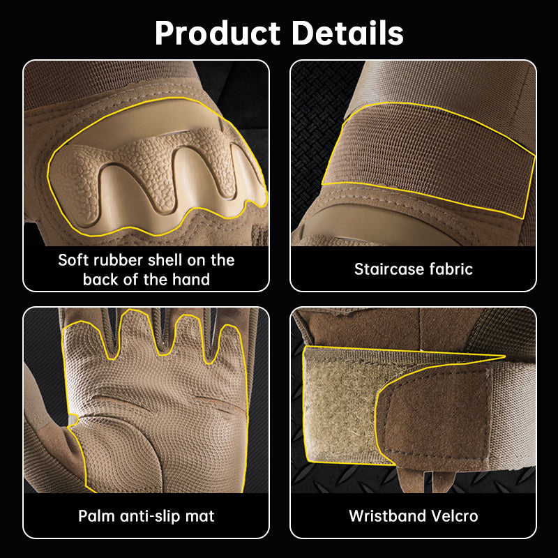 Plovera Men’s Full-Finger Tactical Gloves