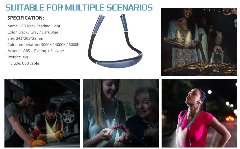 Plovera Rechargeable Neck Reading Light