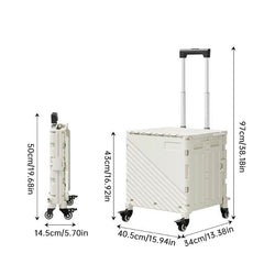 Plovera Folding Utility Cart with Lid