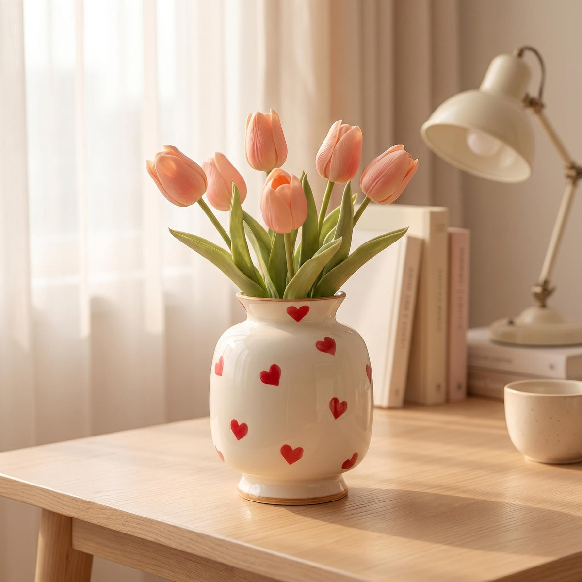 Plovera Hand-Painted Ceramic Vase