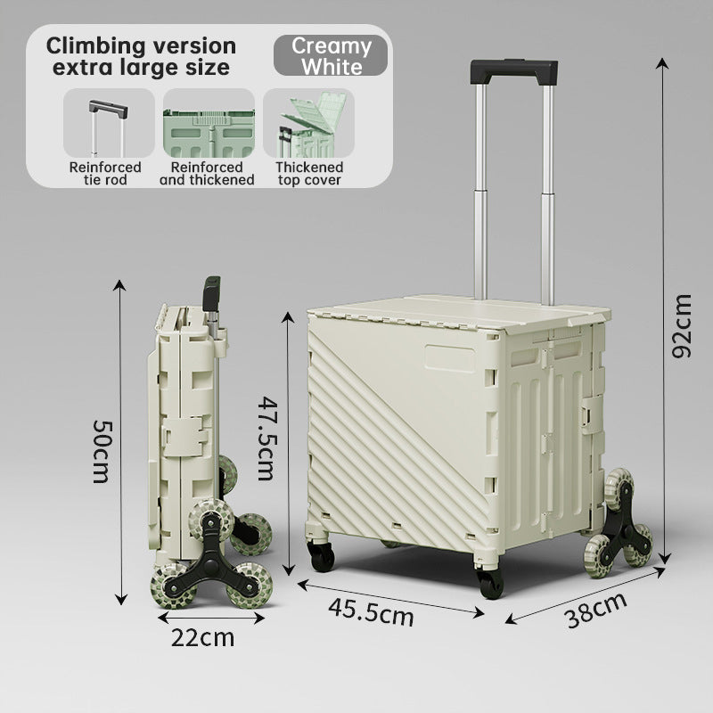 Plovera Folding Utility Cart with Lid