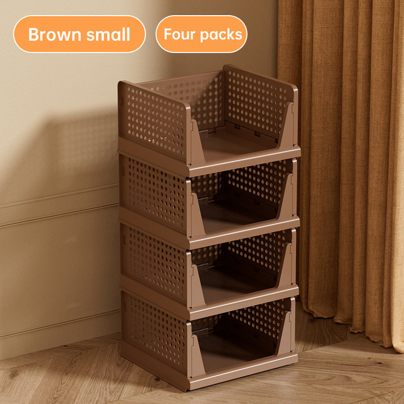Plovera 4-Pack Foldable Closet Organizer Bins