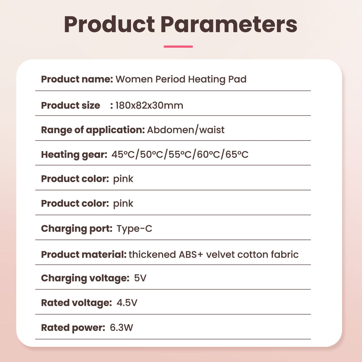 Plovera Menstrual Heating & Vibration Pad
