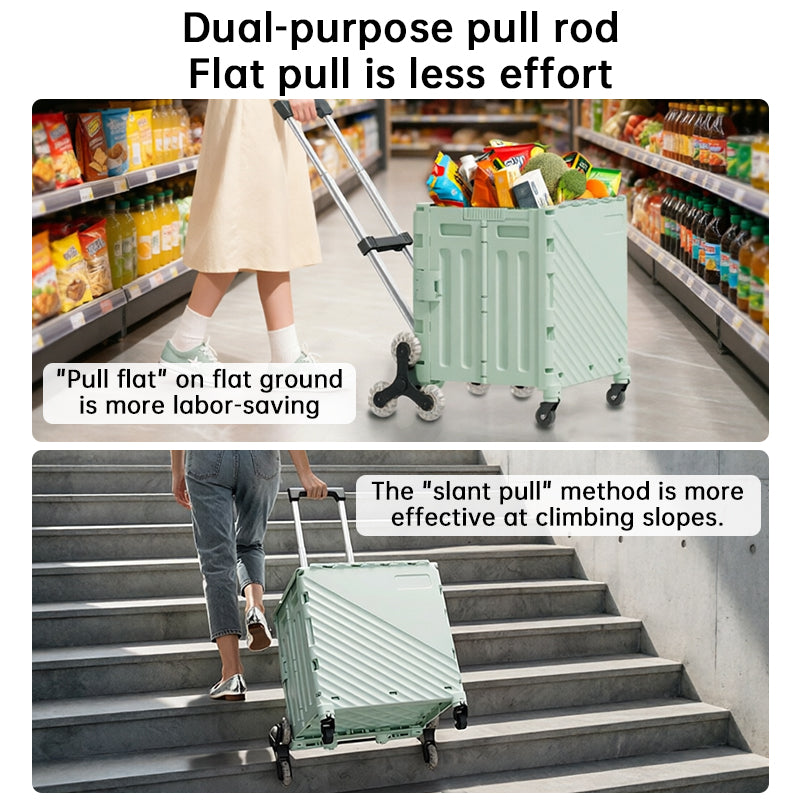 Plovera Folding Utility Cart with Lid