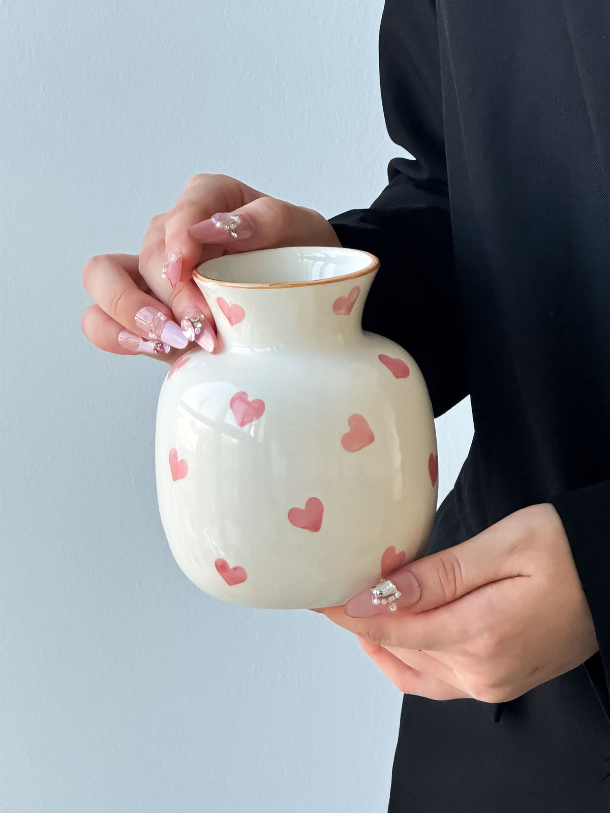 Plovera Hand-Painted Ceramic Vase
