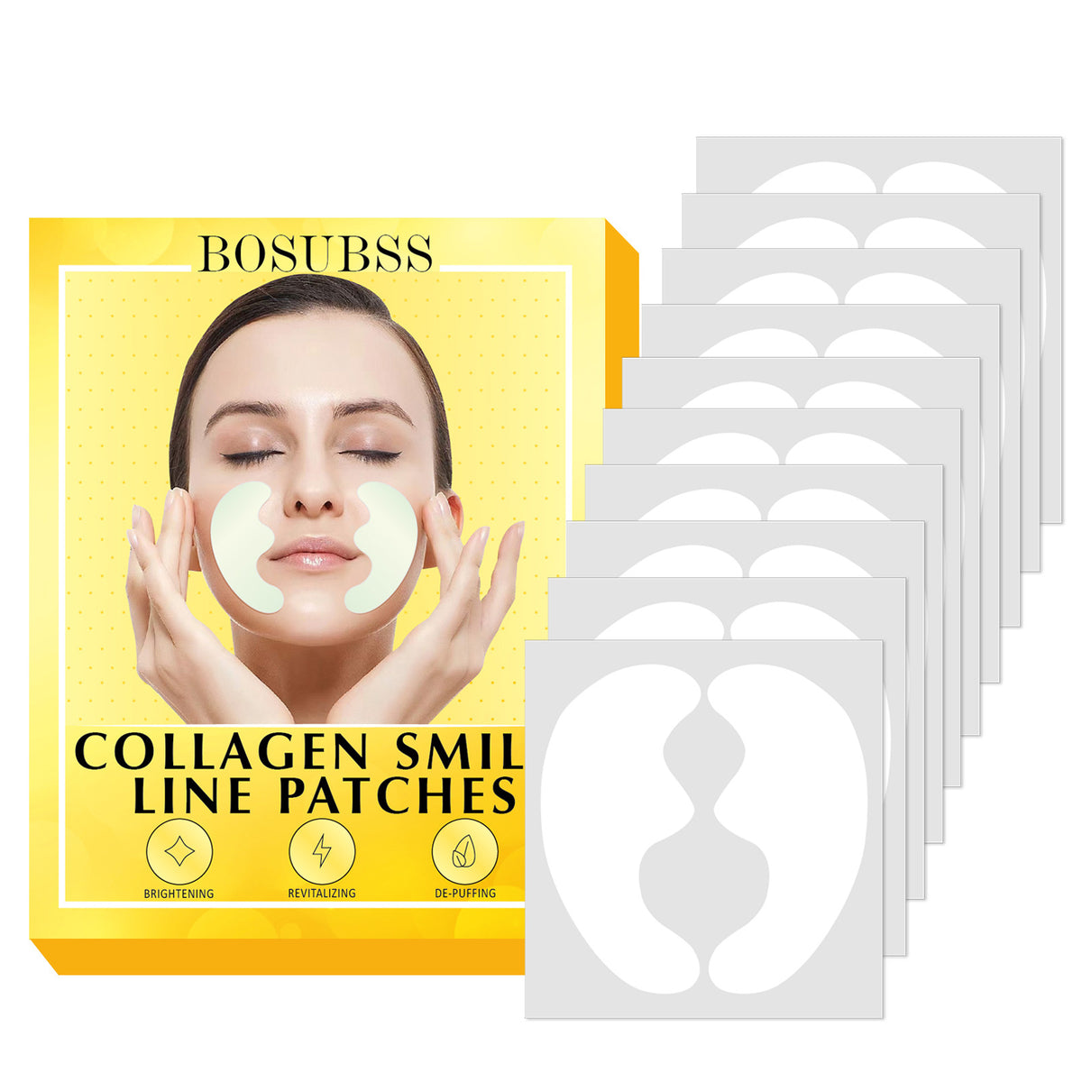 Plovera 10 Pcs Transparent Face Mask Stickers
