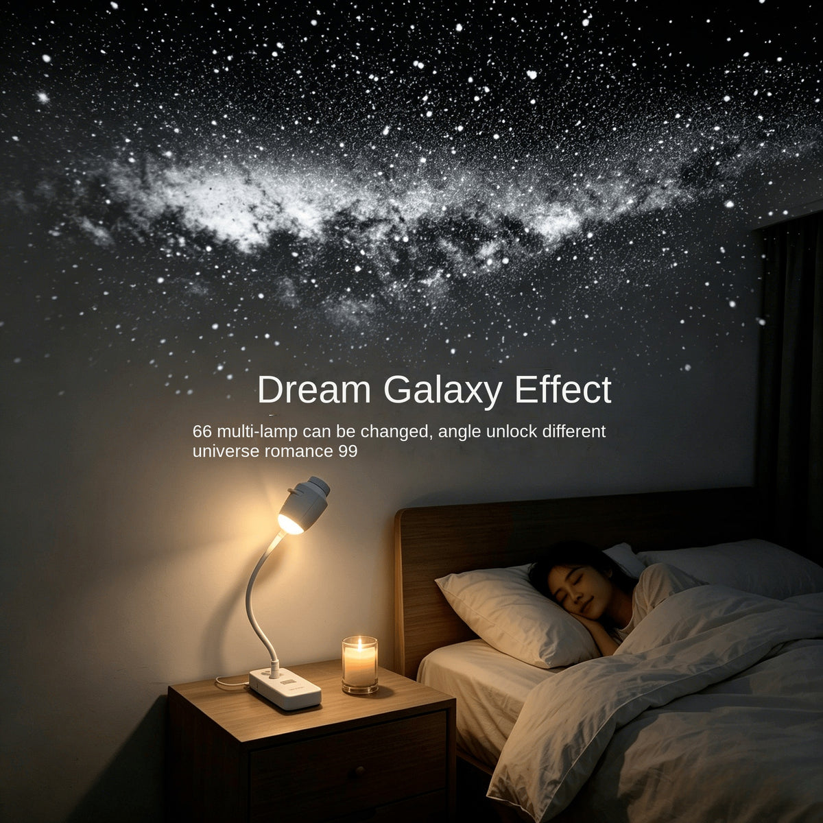 Plovera USB Galaxy Star Projection Night Light