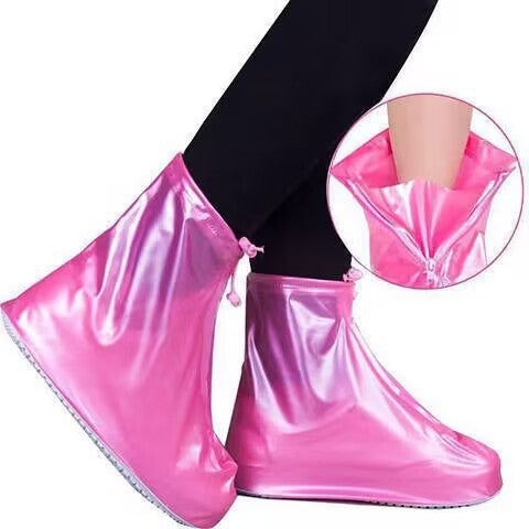 Plovera Waterproof PVC Zipper Shoe Covers