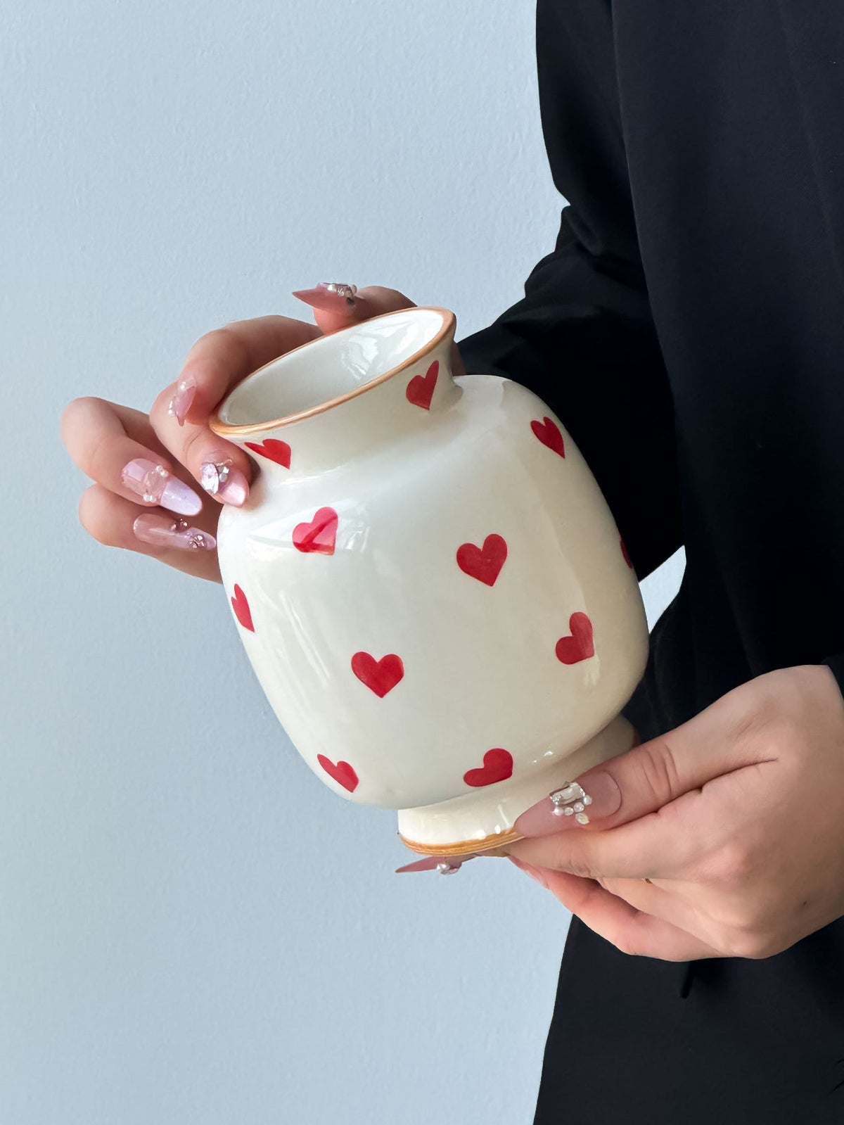 Plovera Hand-Painted Ceramic Vase