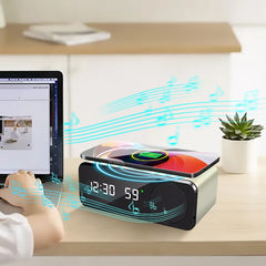 Plovera Wireless Charging Bluetooth Clock Speaker
