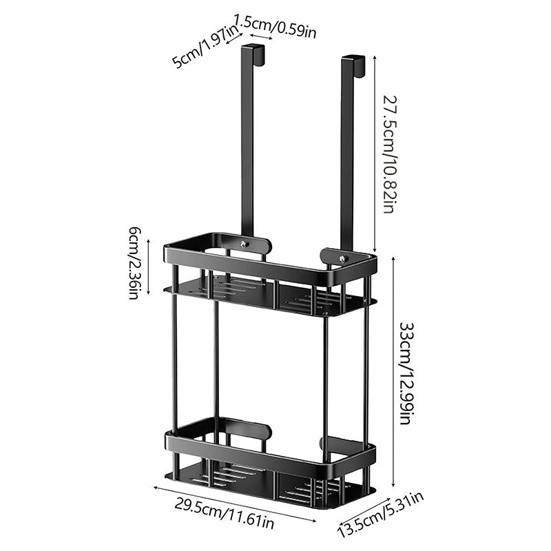 Plovera 2-Tier Over Door Shower Caddy