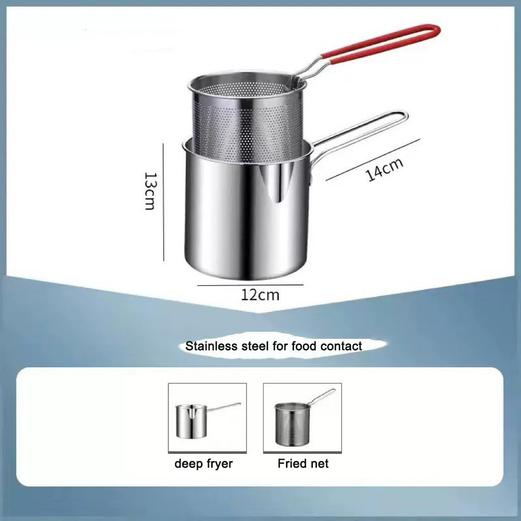 Plovera Stainless Steel Household Fryer Pot