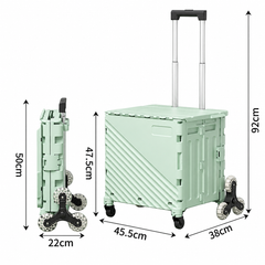 Plovera Folding Utility Cart with Lid
