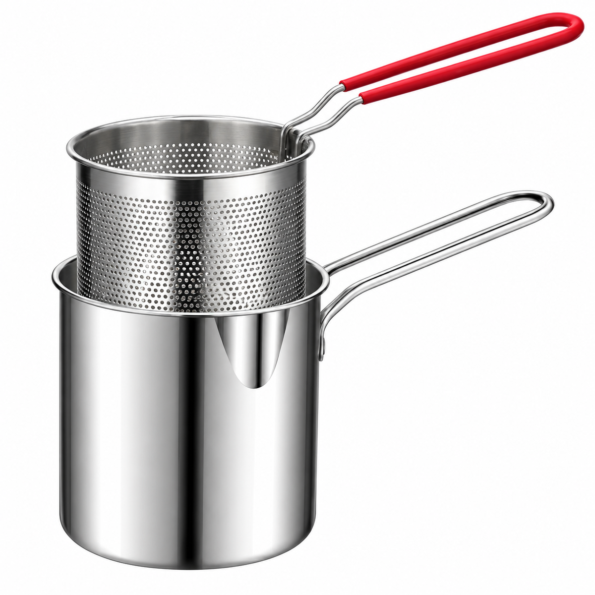 Plovera Stainless Steel Household Fryer Pot