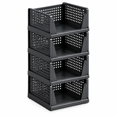 Plovera 4-Pack Foldable Closet Organizer Bins