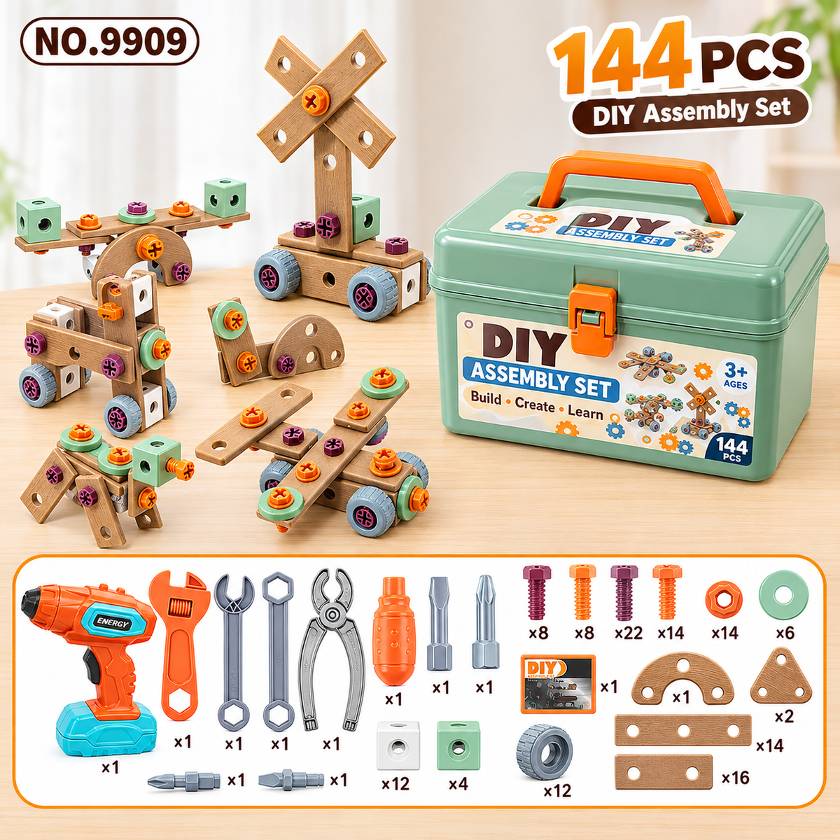 Plovera Kids DIY Electrician Tool Set