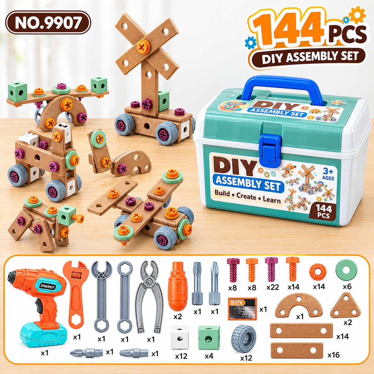 Plovera Kids DIY Electrician Tool Set