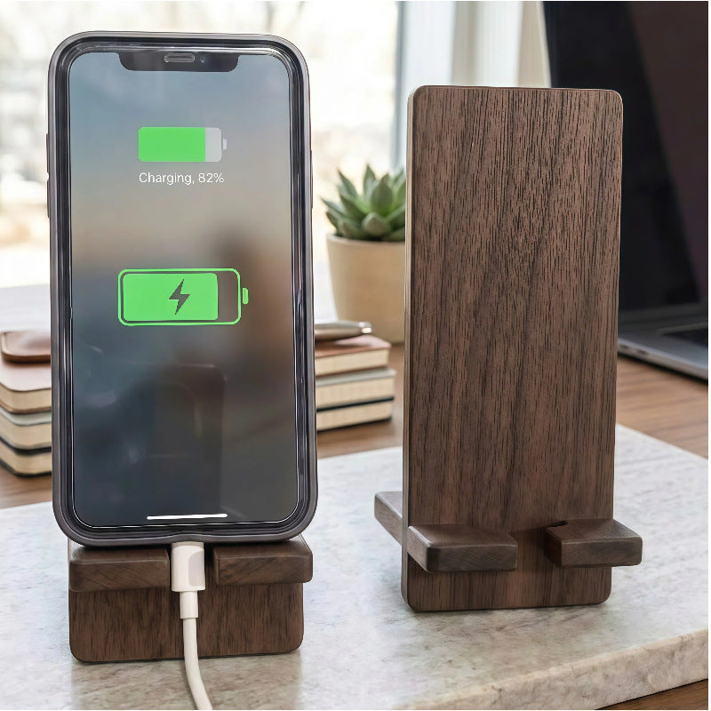 Plovera Teak Wood Phone Stand