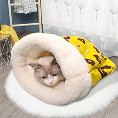 Plovera Semi-Enclosed Winter Pet Tunnel Bed