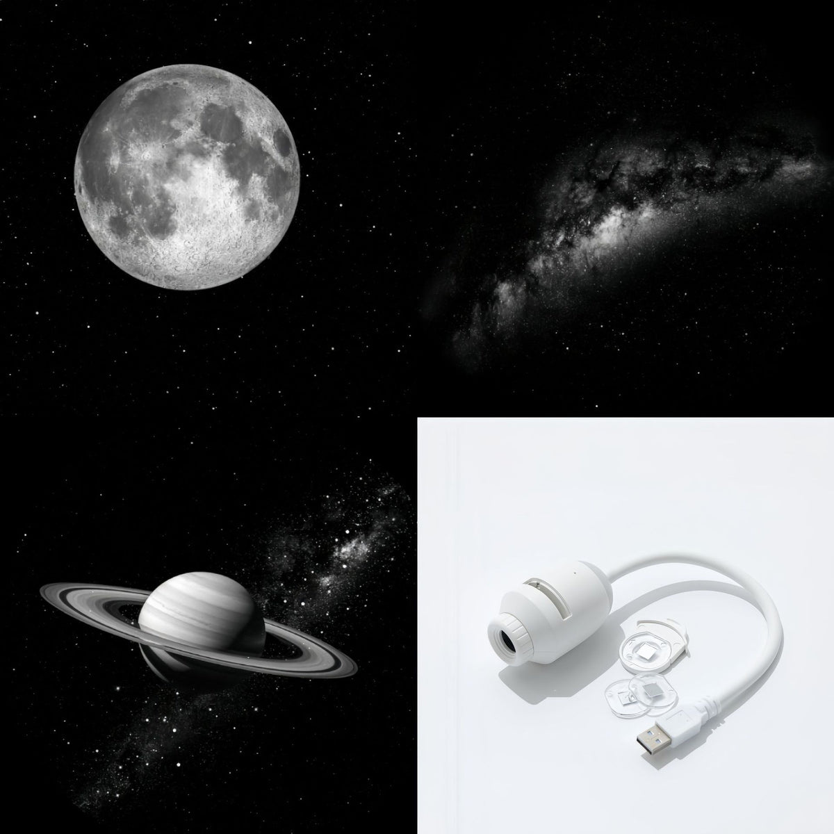 Plovera USB Galaxy Star Projection Night Light