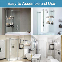 Plovera 2-Tier Over Door Shower Caddy