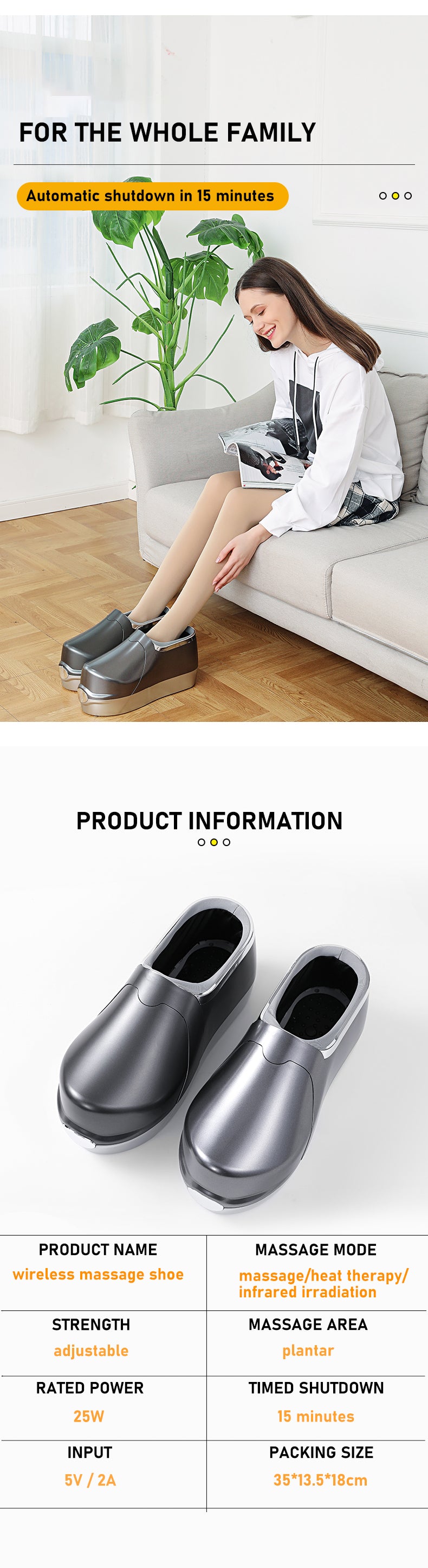 Plovera Multifunctional Heated Massage Shoes
