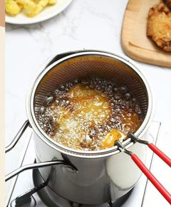 Plovera Stainless Steel Household Fryer Pot