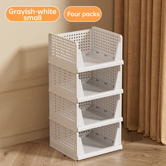 Plovera 4-Pack Foldable Closet Organizer Bins
