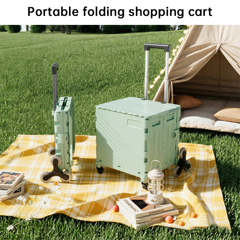 Plovera Folding Utility Cart with Lid