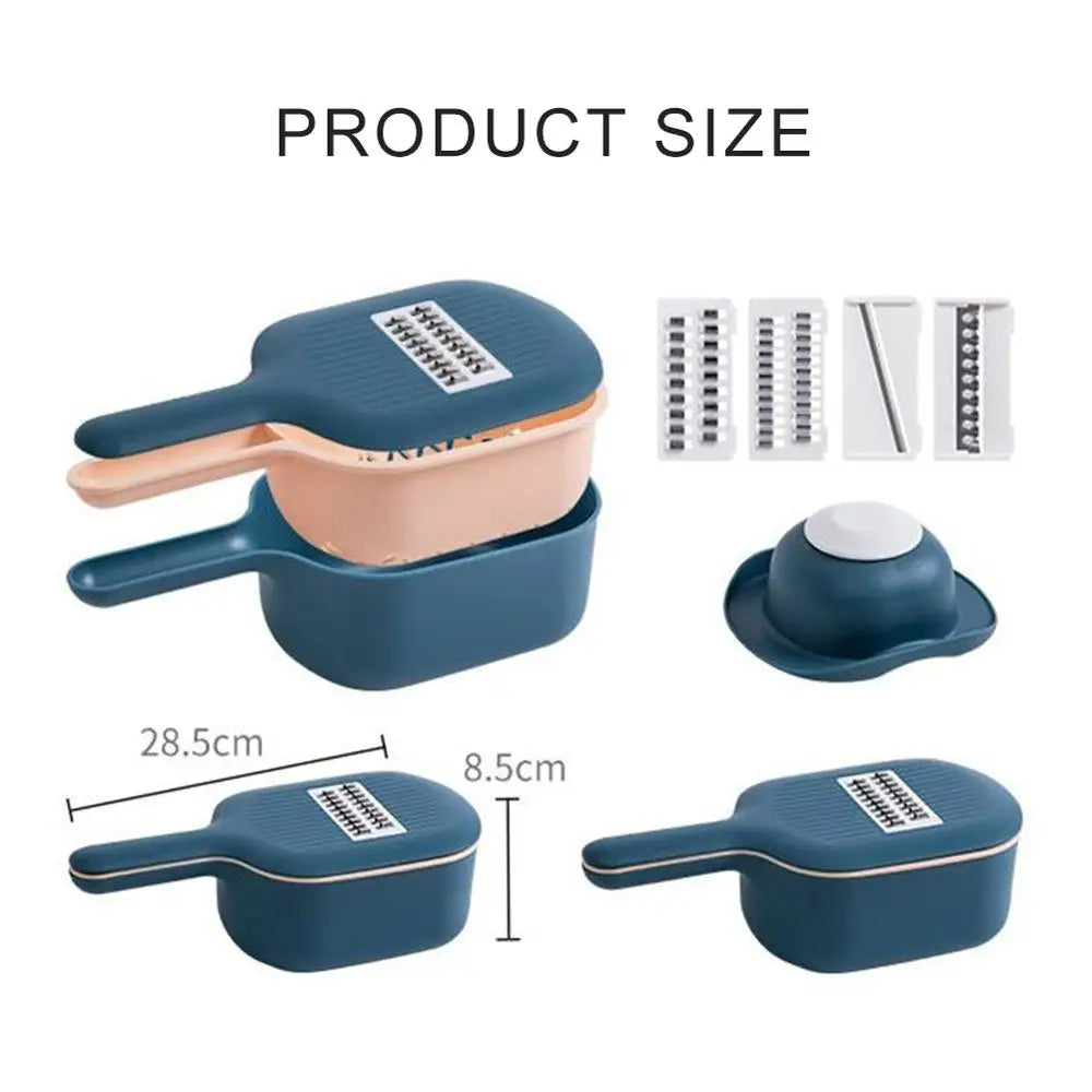 4-in-1 Manual Vegetable Cutter & Slicer