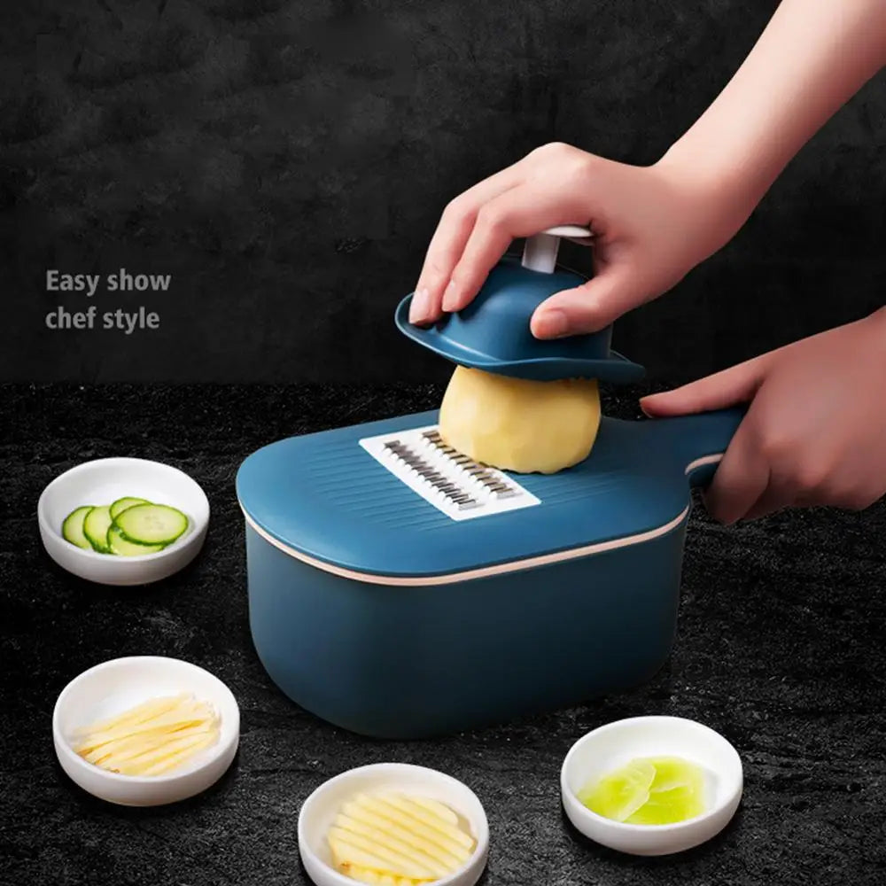 4-in-1 Manual Vegetable Cutter & Slicer